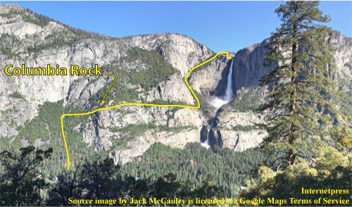 Hiking Trail to Yosemite Falls