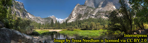 Mirror Lake View of Half Dome's Base, Yosemite National Park