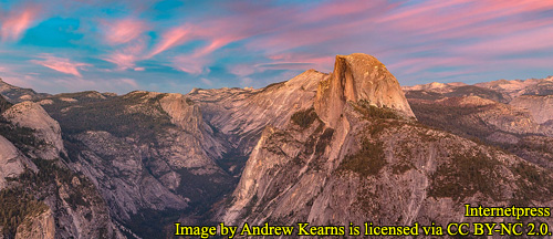 View of Eastern Yosemite Valley from Glacier Point.